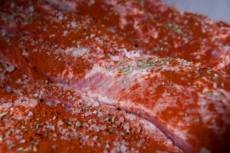 Adobo tradicional del lomo ibérico con pimentón, sal y especias naturales