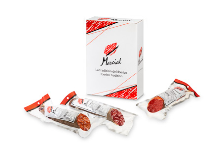 Marcial five-plate hand-carved Ibérico Ham gift box