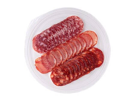 Plato de surtido ibérico marcial: lomo, chorizo y salchichón
